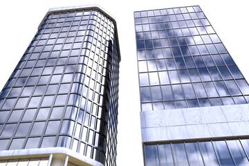 Composite image of bank buildings