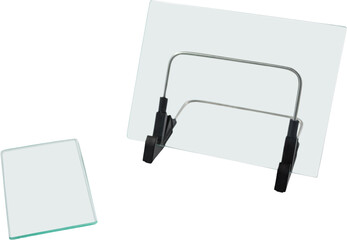 Glass digital tablet and mobile phone with stand