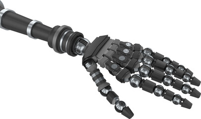 Metallic robotic hand