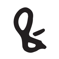Silhouette image of ampersand and minus sign