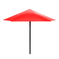 red umbrella isolated on background