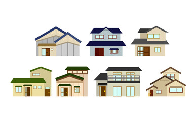 日本の住宅のイラスト