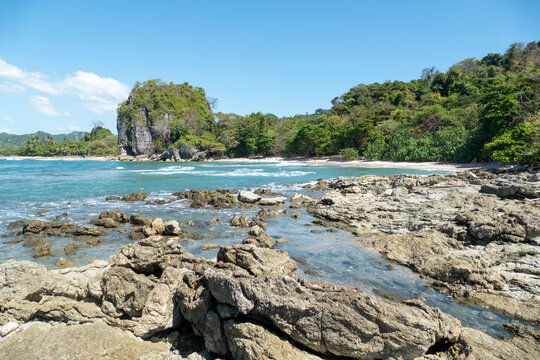 Los suecos beach in Mal pais, Costa rrica under blue sky