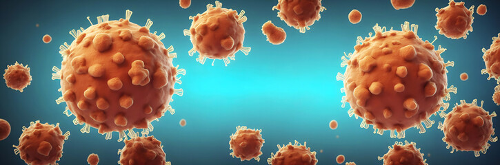 Coronavirus Covid-19 background, Virus in background, a microscopic photo. Ultra HiRes Solution. 8k.