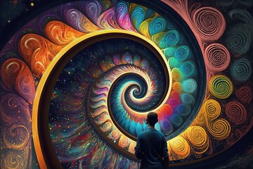 A Spiral of Color: Capturing the Magical World of Psychedelia Generative AI