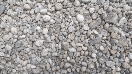 Fototapeta na wymiar Grey granite stone pebbles texture background for design. Generative AI
