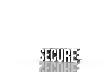Digital image of secure text 