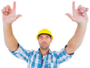 Manual worker forming hand frame