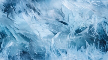 Winter bright cool blue cracked ice texture high end design. Generative AI