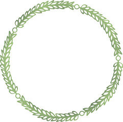 Digitally generated image of circular leaf pattern 