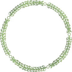 Gordijnen Digitally generated image of circular leaf pattern  © vectorfusionart