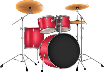 Obraz na płótnie Canvas Drums kit icon