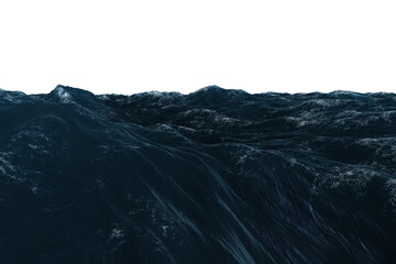 Rough blue ocean