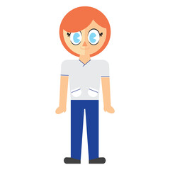 Digitally generated image of woman