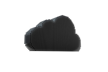 Composite image of black cloud