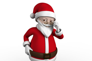 Cute cartoon santa claus
