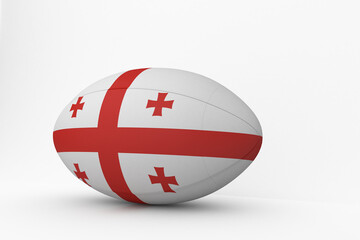 Georgia flag rugby ball