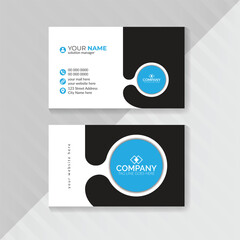 Professional and minimalist vector business card design template, simple business card, stylish business card, vector card