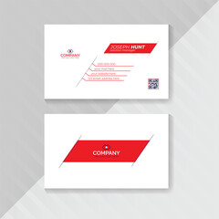 Professional and minimalist vector business card design template, simple business card, stylish business card, vector card