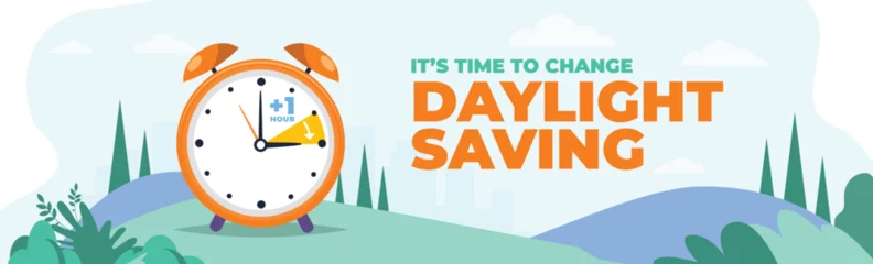 Foto op Plexiglas its time to change daylight saving (change your clock spring forward)  © Tekin