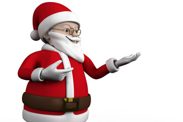 Cute cartoon santa claus