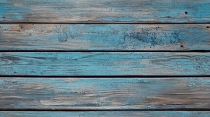 Fototapeta premium Old blue wood table background. Wooden grunge texture. Generative AI