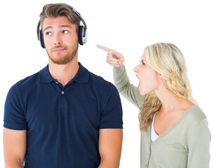 Young couple having an argument