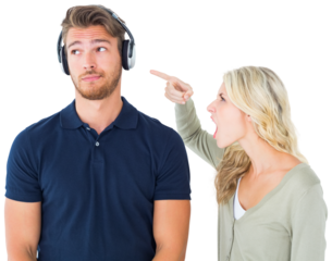 Young couple having an argument