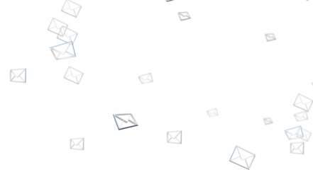 Abstract image of message icons