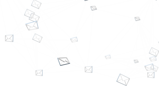 Abstract image of message icons