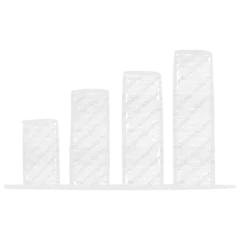 Plexiglas keuken achterwand Buffet Digital image of bar graph