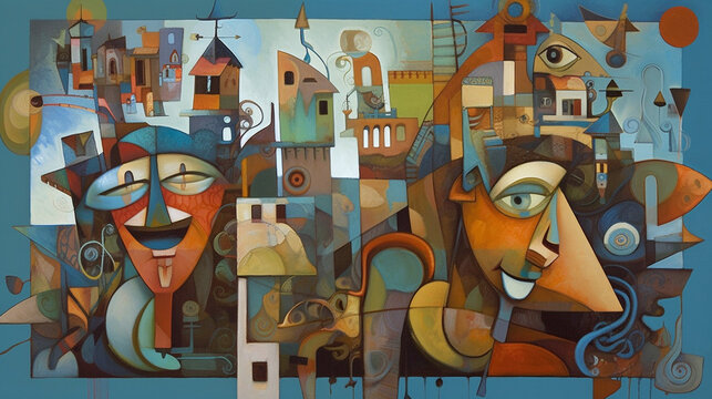 Cubism,
Abstract,
painting,
Art,
Color,
Patchwork,
To post,
Decoration
Style,
City,
trees,
House,
shape,
Geometry,
Fragmentation,
Composition,
Perception,
Expression,
Perspective,
movement,
Contempora