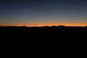 Mountain sunrise in San Diego