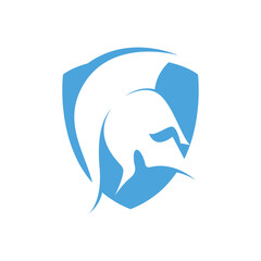spartan logo icon design vector
