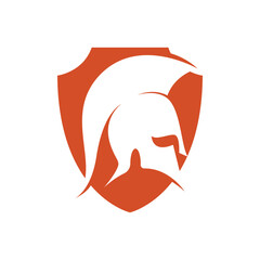 spartan logo icon design vector