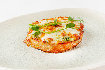 zucchini with minced meat and cheese
