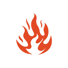 fire flame logo icon design vector