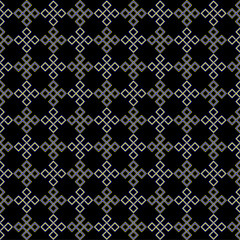 Seamless abstract geometric pattern on black background Vector	