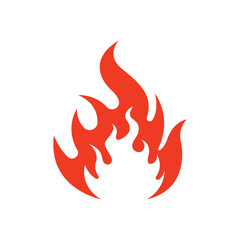 fire flame logo icon design vector