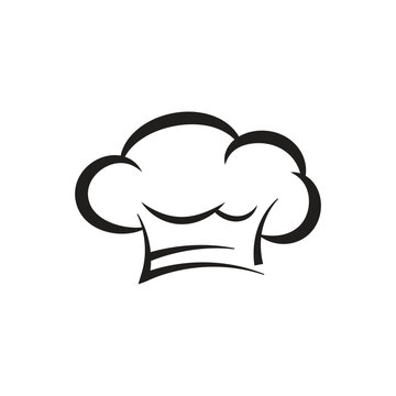 chef hat logo icon design vector