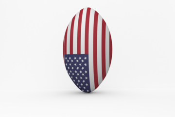 American flag rugby ball