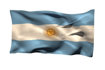 Close-up of Argentina flag