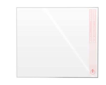 Digital composite image of transparent glass