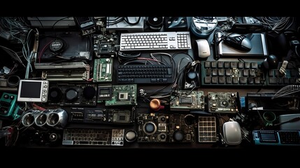 Fototapeta premium Computer Science, PC composition