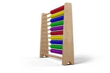 Digitally generated image of abacus