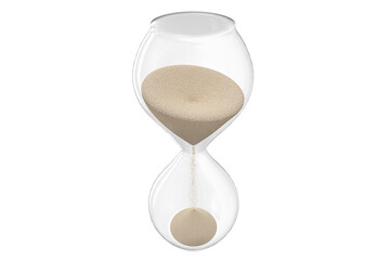 Hourglass with flowing sand