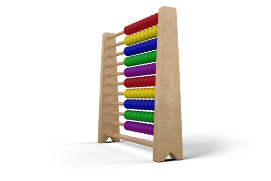 Digitally generated image of abacus
