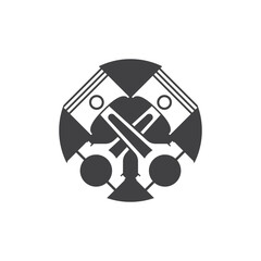 piston logo icon design vector