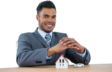 estate agent smiling