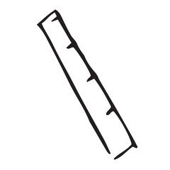 Ruler on white background